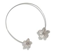 LAIOUSN Collana con ciondolo a forma di fiore e stelle marine, in metallo, regolabile, realizzata a mano, accessorio per la clavicola, per vacanze al mare, Star, come descritto, come descritto