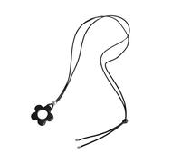 LAIOUSN Collana con ciondolo a forma di fiore in resina retrò ispira Stturdy con disegni cavi, per le donne, cerca stili moderni ed eleganti