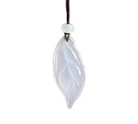 LAIOUSN Collana con ciondolo in giada etnica fatta a mano che simboleggia la buona fortuna, ideale per regali e collezione individuale, collana da donna alla moda, Misura unica, come descritto, come