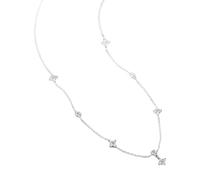 LAIOUSN Collana scintillante alla moda con ciondolo a forma di pianta a quattro foglie, gioiello per il collo per una coppia giovane o un amico intimo, elegante serata, Misura unica, come descritto