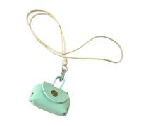 LAIOUSN Collana unica e colorata in pelle PU con ciondolo per borsa, accessorio ideale per migliorare gli abiti al lavoro o per eventi informali con collana color dopamina, Misura unica, come