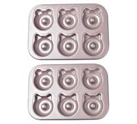 LAIOUSN Confezione da 2 stampi multifunzionali per torte a forma di animale, in acciaio al carbonio, adatti per utensili da cucina