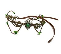 LAIOUSN Copricapo a forma di corna di corna di ispirazione medievale con strass per giochi di ruolo, cosplay, eventi, festival, accessori fatti a mano in lega