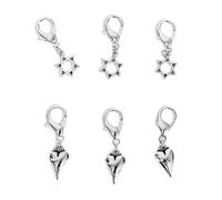 LAIOUSN Cuore Punk Side Charm On Scarpa Boot Borsa Pendente Per Ragazze Elegante Boot Star Pantaloni Abbigliamento Strada Fascino Scarpe Abbellimenti, Misura unica, come descritto, come descritto