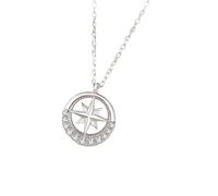 LAIOUSN Elegante armonioso ciondolo a forma di stella esagonale gioielli in rame anime gemelle elegante coppia accessori coppia collana di rame, Misura unica, come descritto, come descritto