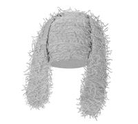 LAIOUSN Elegante cappello da coniglio, per cosplay, caldo, per adolescenti, streetwear, teschio, per sci, ciclismo, inverno, lavorato a maglia, cappelli all'uncinetto per le donne, grigio, Taglia