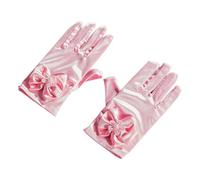 LAIOUSN Guanti bianchi unisex per etichetta design sottili per flessibilità abbigliamento formale e presentazioni per smoking e galateo guanti da festa formale per ragazzi e ragazze, PinkA., Taglia