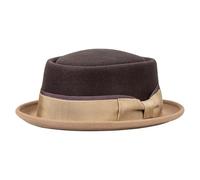 LAIOUSN Lana Homburg Fedoras Cappello esotico Cintura Elegante Vittoriano Top Classico Porkpie per Donne Adulti Cappello per Uomo Donna Inverno, I, Taglia unica