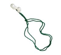 LAIOUSN Moderna imitazione perle e pietre preziose collana alla moda lunghezza regolabile cristallo perline collana accessorio moda catena lunga collana di cristallo, Misura unica, come descritto