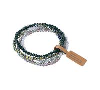 LAIOUSN Set di 4 pezzi in vetro iridescente, gioielli che cambiano colore, leggeri, accessori alla moda per le donne iridescenti, set di vetro, Misura unica, come descritto