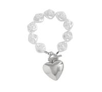LAIOUSN Set di collane con perline a forma di cuore alla moda con perline e lunga durata, adatte per abiti da donna alla moda, set di accessori per feste, C, come descritto, come descritto