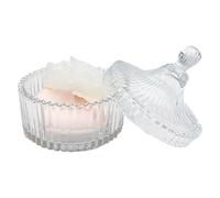 LAIOUSN Set doppio parziale per respiro in polvere con contenitore in vetro decorativo per riporre il trucco e applicazione delicata, custodia trasportabile per respiro di polvere