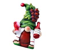 LAIOUSN Statuetta di gnomi autunnali in resina con tema vino e uva per il Ringraziamento Decorazioni da tavolo e decorazioni natalizie Decorazione stagionale per la casa