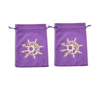 LAIOUSN Twin Tarot Deck Pouch Premium Tessuto per carte standard e oversize Grande Tarocco Card Storage