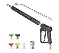 LAIOUSN Ugello Wat ad alta pressione aggiornato con testa rotante a 360 per animali domestici esterni che mostrano ugello a spruzzo d'acqua in metallo resistente