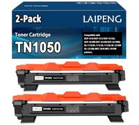 LAIPENG TN-1050 TN1050 Cartuccia Toner Compatibile per Brother DCP-1510 DCP-1512 DCP-1512A DCP-1610W DCP-1612W DCP-1612WE HL-1110 HL-1112 HL-1112A HL-1210W HL-1212W MFC-1810 MFC-1910W Stampanti (2BK)