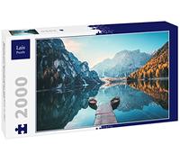 Lais Puzzle Barche sul Lago di Braies nelle Dolomiti, Alto Adige, Italia 2000 Pezzi