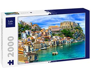 Lais Puzzle Belle spiagge e Città della Calabria - Scilla. Vacanze estive Italiane. 2000 Pezzi