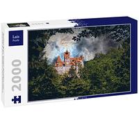 Lais Puzzle Castello di Bran. Residenza dei vampiri di Dracula nelle foreste della Romania 2000 Pezzi