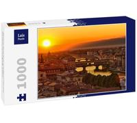 Lais Puzzle Firenze, Fiume Arno e Ponte Vecchio al Tramonto, Italia 1000 Pezzi