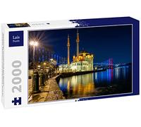 Lais Puzzle Paesaggio Notturno di Istanbul. Moschea di Ortakoy e Ponte sul Bosforo 2000 Pezzi