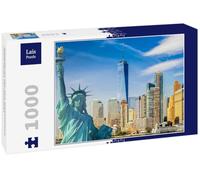 Lais Puzzle Paesaggio Urbano di New York, Statua della libertà, Skyline di Manhattan Inferiore 1000 Pezzi
