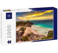 Lais Puzzle Spiaggia caraibica sulla scogliera di Tulum al Tramonto, Messico 1000 Pezzi