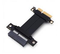 LAISANIM Cavo riser PCIe 4.0 X4, prolunga per scheda grafica senza perdita per GPU M.2 WiFi Live Wire, schede di acquisizione di avvio USB senza dischi, Plug and Play per case PC, applicazione AI
