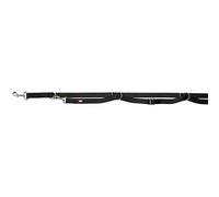 Laisse réglable TRIXIE Premium - Extra longue - L-XL: 3m - 25mm - Noir