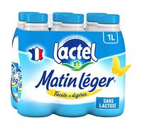 Lait Lactel Matin Léger demi-écrémé 1L (pack de 6)