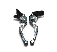 Laiteanqi Compatible With GSX400F Impulse 1994-2004 GSX 400F GSX 400 F Moto Pieghevole Estensibile Regolabile Freni Frizione Leva Leva Freno e Frizione(SILVER1)