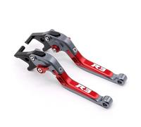 Laiteanqi Compatible With YZF-R3 YZF R3 2014-2020 2019 For Moto Leve Freno Frizione Pieghevoli Manopole Manubrio YZF-R3 Maniglie Leve Leva Freno e Frizione(Red2)