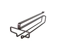 Laiteanqi Portabicchieri Da Vino Rosso Non Perforato, Portabottiglie Da Vino Rovesciato, Portaoggetti Per Calici, Portabicchieri Da Vino Per Uso Domestico(Black,One)