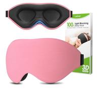 Laitver Mascherina per Dormire 3D per Uomini e Donne, Innovativa Mascherina Maschera Occhi per Dormire per Dorme sul Fianco, Bloccare la Luce, Super Morbido, Traspirante per Sonno, Pisolino, Viaggi