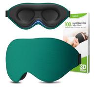 Laitver Mascherina per Dormire 3D per Uomini e Donne, Innovativa Mascherina Maschera Occhi per Dormire per Dorme sul Fianco, Bloccare la Luce, Super Morbido, Traspirante per Sonno, Pisolino, Viaggi