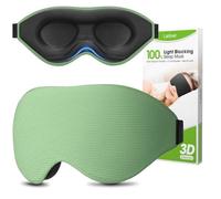 Laitver Mascherina per Dormire 3D per Uomini e Donne, Innovativa Mascherina Maschera Occhi per Dormire per Dorme sul Fianco, Bloccare la Luce, Super Morbido, Traspirante per Sonno, Pisolino, Viaggi