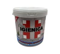 laiv Idropittura Antimuffa per Interni Professionale Bianca - Pittura Igienizzante Antibatterica Traspirante e Lavabile ad Alta Copertura - Pittura per Pareti Umide - Resa 12-14mq/lt (4 Litri)