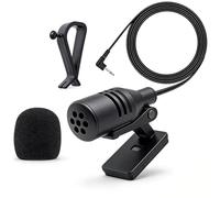 LAIVIYA Microfono Esterno Portatile da 3,5 mm per Auto,U-Mount,Plug-and-Play per Radio, DVD per Autoradio, Navigazione GPS, Microfono Bluetooth, Microfono per Auto Universale