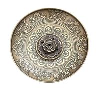 Lajiakoy® Porta Incenso Loto Incenso Bruciatore Lotus Censer 5 Fori Bruciatore Incenso ideale per sala yoga, sala meditazione e soggiorno (Ottonato)
