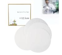 LAJUP 1 Scatola 100 Pezzi Carta Da Filtro Quantitativa,Filtro Carta Di Velocità Media 12.5Cm,Rotondo Carta Da Filtro,Carta Da Filtro Multiuso,Per Carta Filtro Laboratorio(12.5Cm)