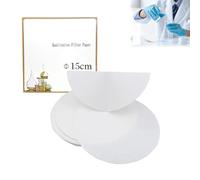 LAJUP 1 Scatola 100 Pezzi Carta Da Filtro Quantitativa,Filtro Carta Di Velocità Media 15Cm,Rotondo Carta Da Filtro,Carta Da Filtro Multiuso,Per Carta Filtro Laboratorio(15Cm)