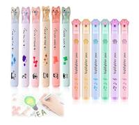 LAJUP 12 Pezzi Evidenziatori Mini Zampe Di Gatto Highlighters Gadgets Birthday Children Gift End Party Birthday Children Set Of Cat Paw Highlighters For Gadgets Gift