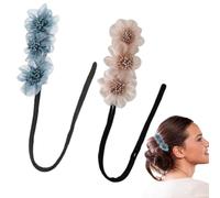 LAJUP 2 Pezzi Chignon Facile Per Capelli,Creatore Per Pane Ciambella Chignon A Ciambella, French Twist Accessori Capelli Ciambelle Chignon,Fiore Capelli Chignon Per Donne Ragazze Bambini Ballett