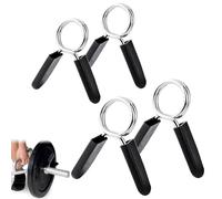 LAJUP 4 Pezzi Bilanciere palestra per Bilanciere con Chiusura a Molla, Morsetti per Bilanciere, Chiusura a Molla in ABS, 25/28MM per Sollevamento Pesi, Allenamento di Forza, Fissaggi a Manubri Corti