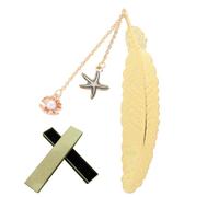 LAJUP Con Scatola 1 Segnalibro Vintage A Forma Di Piuma, Con Ciondolo, Segnalibro Metallo Segnalibri Ciondolo,Ornamento Per Amici E Familiari Regali Unici Per Bambini/Studenti Da Leggere