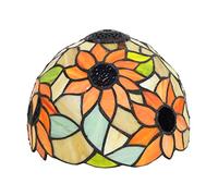 LAJUQNQ Paralume Tiffany in Vetro Colorato da 8 Pollici, per Lampade da Tavolo, da Terra, Applique, Plafoniere, Sospensione, Decorazioni per Ufficio