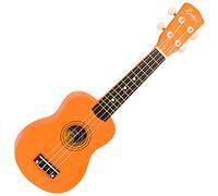 Laka Rainbow Series - Ukulele soprano con borsa per il trasporto, colore: Arancione