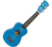 Laka Rainbow Series - Ukulele soprano con borsa per il trasporto, colore: Blu