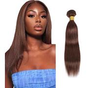 Lakaisa #4 Cioccolato Marrone Colore Bundles Human Hair Weave 1 Bundle 100g 55,9 cm Non trattati Glueless Virgin Double Trama Weave Extension Dei Capelli Umani