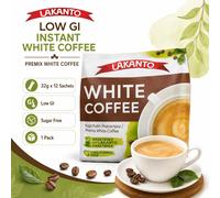 Lakanto Low GI Caffè Bianco Istantaneo 3-in-1 Senza Zucchero 12 buste 32g